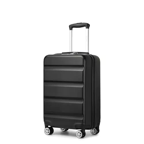 KONO Handgepäck Trolley Kabinenkoffer mit TSA-Schloss und Spinnrollen
