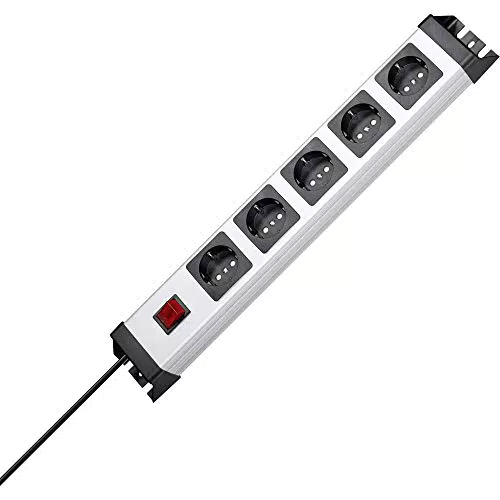 Kopp Powerversal Steckdosenleiste mit beleuchtetem Schalter, IP 20, 226620015