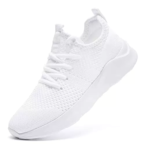 LANGFEUU Damen Sneaker - Atmungsaktive Sportschuhe für Laufen und Freizeit
