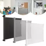 LARS360 Türschutzgitter, ausziehbar von 0 bis 150 cm, Treppenschutz für Babys und Hunde