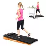 SportPlus Laufband - 2 in 1 Untertisch Treadmill mit Neigung und Fernbedienung