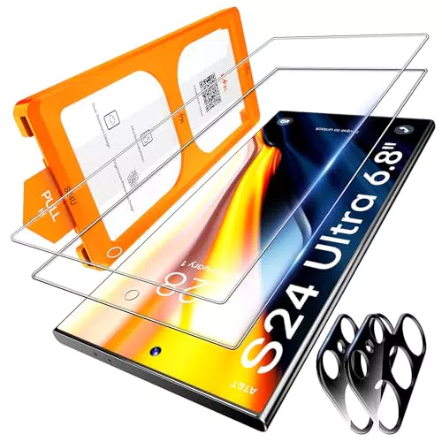 LϟK für Samsung Galaxy S25 Ultra für Panzerglas mit 2 Stück HD-Hartglasfolie