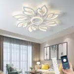 LED Deckenleuchte Wohnzimmer 80W Modern dimmbar mit Fernbedienung und APP