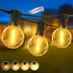 G40 LED Lichterkette Außenbeleuchtung 30m wasserdicht für Garten und Terrasse