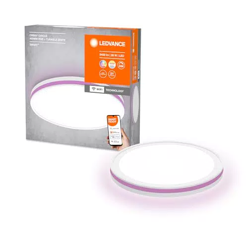 LEDVANCE ORBIS CIRCLE SMART+ WiFi Deckenleuchte 28W, dimmbar, 3000-6500K, 2400 Lumen