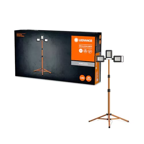 LEDVANCE Worklight LED Tripod – 30W Arbeitslicht mit 360° Rotationswinkel, IP54