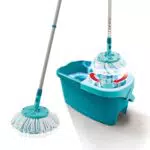 Leifheit Set Clean Twist Disc Mop Ergo 2.0 mit Rollwagen