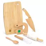 LETTO & TAILOR Kindermesser und Kinderbackset für Montessori-Küchenwerkzeuge