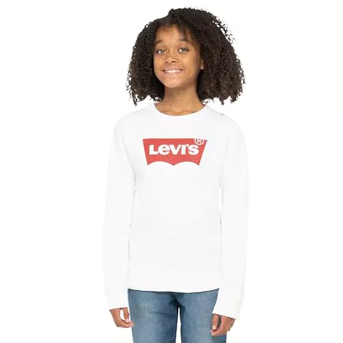 Levi's Kids Key Item Logo Crew Mädchen - Rot / Weiß