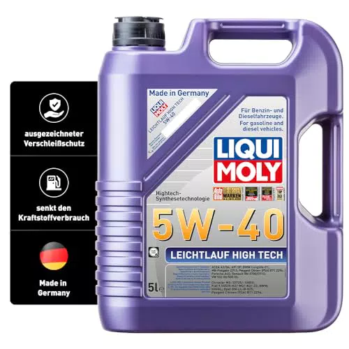 LIQUI MOLY Leichtlauf High Tech 5W-40 Motoröl Synthesetechnologie