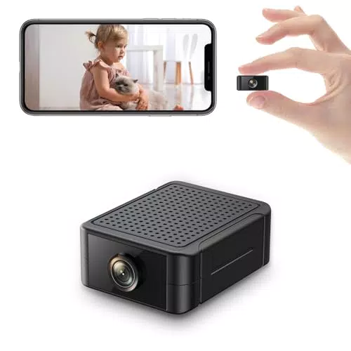 Liretope Mini Kamera 4K HD WLAN Innenkamera mit Nachtsicht und Bewegungsmelder