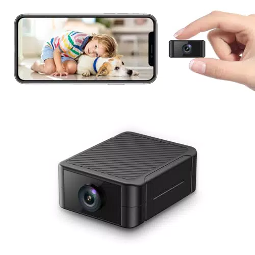 Liretope Mini Kamera 4K HD WLAN Überwachungskamera mit Nachtsicht und Bewegungsmelder
