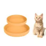 Lollanda Futternapf für Katzen, Silikon Trinkschale und Futterschale oval