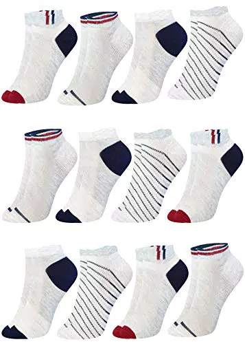 LOREZA Kinder Sneakersocken aus Baumwolle – Bequeme Socken für Jungen und Mädchen