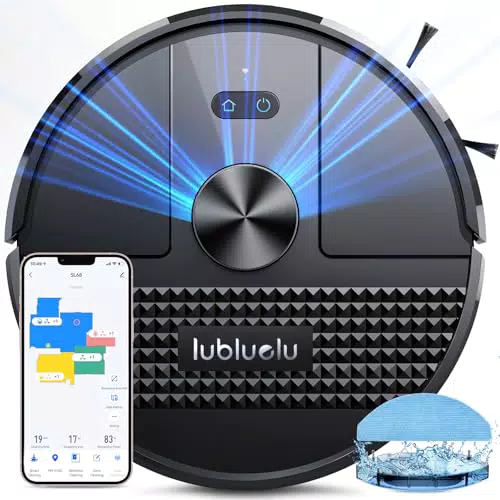 Lubluelu Saugroboter SL68 mit Wischfunktion, 4500Pa, Lasernavigation & APP Steuerung