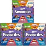 Milka Favourites - Schokoladenpralinen Mix, 6 Sorten - Geschenkidee aus Alpenmilch