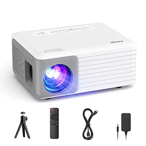 AKIYO O1 Mini Beamer 1080P - Outdoor Projektor mit 50% Zoom und Keystone
