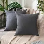 MIULEE Wasserdichter Kissenbezug für Outdoor und Wohnzimmer – 40x40 cm