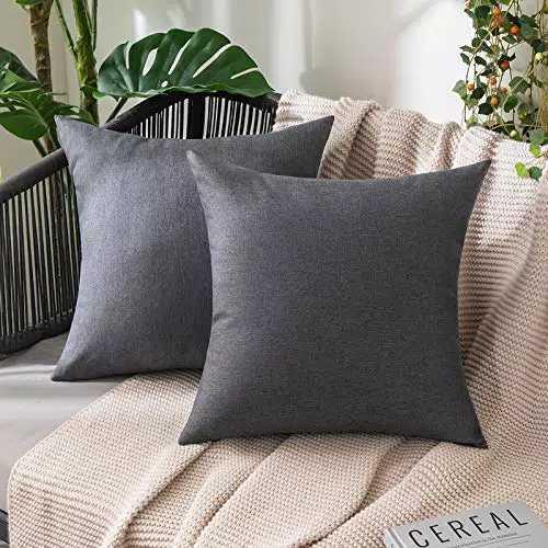 MIULEE Wasserdichter Kissenbezug für Outdoor und Wohnzimmer – 40x40 cm