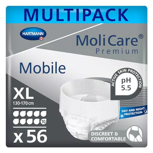 MoliCare Premium Mobile Einweghose: Diskrete Anwendung bei Inkontinenz für Frauen und Männer; 10 Tropfen