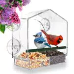 MrCrafts Fenster-Vogelfutterspender – Transparente Futterstelle für Wildvögel