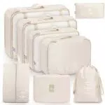 MURISE 8 Teilige Packing Cubes, Kleidertaschen, Koffer Organizer für Urlaub und Reisen