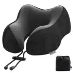Nackenkissen für Reisen – Reisekissen aus Memory Foam für Auto und Büro