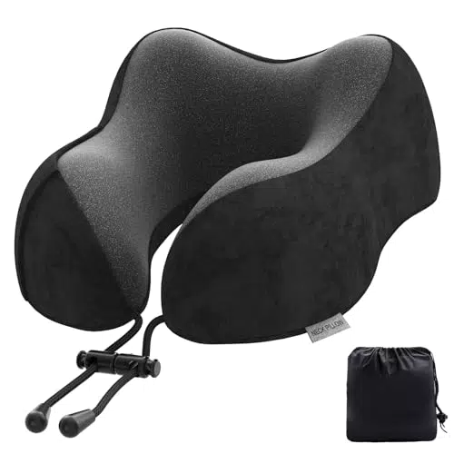 Nackenkissen für Reisen – Reisekissen aus Memory Foam für Auto und Büro