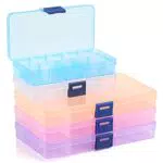 Naler Sortierbox aus Kunststoff mit variablen Fächern für die Aufbewahrung