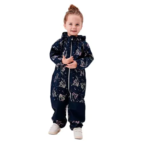 NAME IT Mädchen NMFALFA08 Softshell-Anzug Regenanzug für aktive Kinder