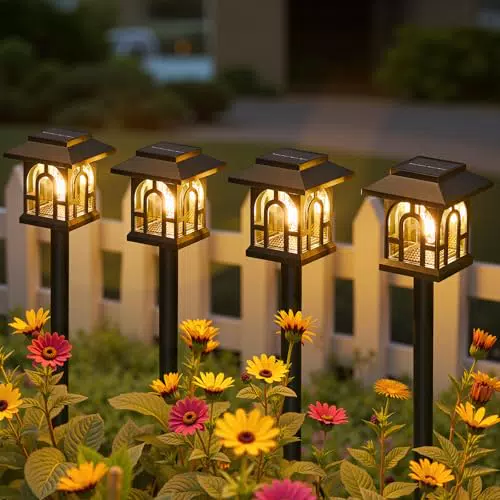 NEEMO Solarlampen für Außen - Vintage Gartenleuchten, IP65 wasserdicht