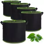 Newofview Pflanzsack aus Vliesstoff für Gemüse, Blumen, Balkon und Garten
