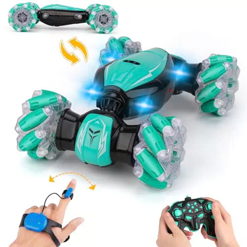 NEXBOX Ferngesteuertes RC Stunt Car 4WD – Spielzeugauto für Jungen und Mädchen 6-10 Jahre