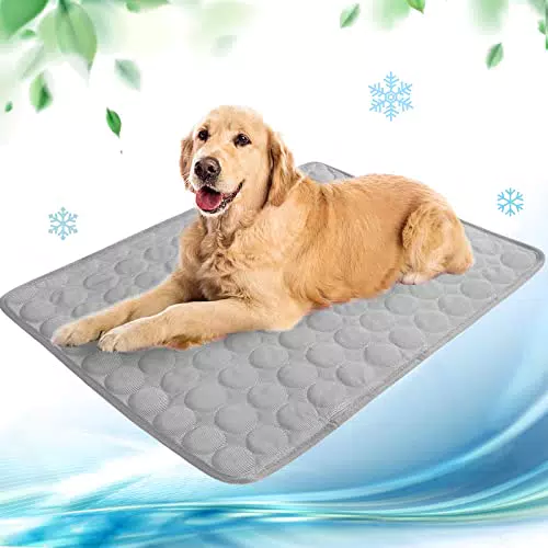 NIBESSER Kühlmatte für Hunde – Selbstkühlende Hundematte für Zuhause & Auto