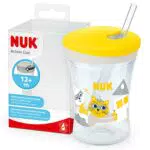 NUK Action Cup Trinkbecher für Kinder – Auslaufsicher, BPA-frei, mit Strohhalm