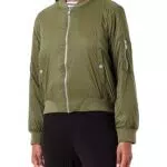 ONLY Damen ONLTHILDE Bomber CC OTW Jacke, Winter Moss/Detail:Burnt ORANGE Lining