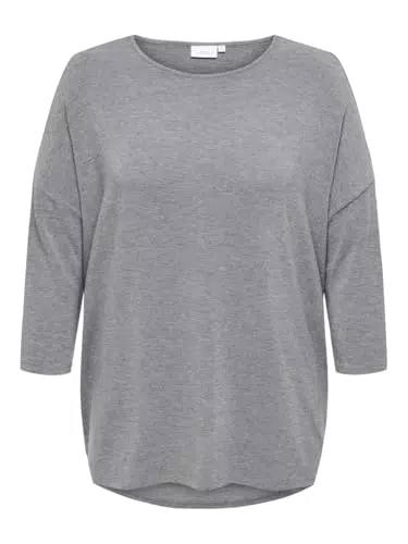 ONLY CARMAKOMA Damen Langarmshirt CARLAMOUR 3/4 Top JRS NOOS