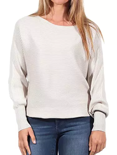 ONLY Damen Kurzer Strickpullover, Knitted Basic Stretch Sweater