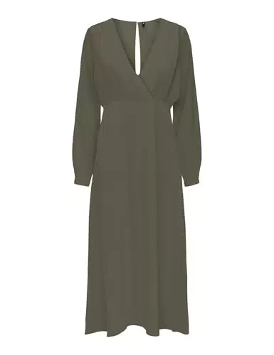 ONLY ONLALMA Life VIS JEN Long Dress - Elegantes Damenkleid