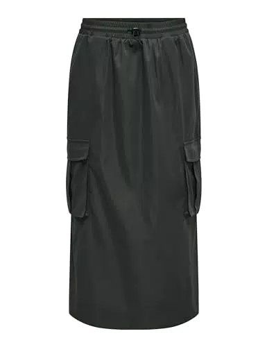 ONLY Onlcashi Cargo Long Skirt - Damen Röcke für jeden Anlass