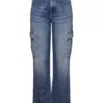 ONLY Onljune High Waisted Cargo Jeans für Damen
