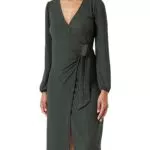 ONLY Damen Onlmerle L/S Wrap Midi Dress Jrs Wickelkleid
