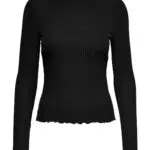 ONLY Damen ONLEMMA L/S HIGH Neck TOP NOOS JRS Langarmshirts