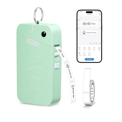 ORGSTA S001 Etikettendrucker Bluetooth - Selbstklebendes Beschriftungsgerät