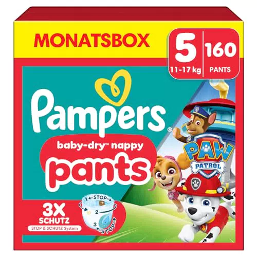 Pampers Windeln Paw Patrol Pants Größe 6 Baby-Dry Monatsbox