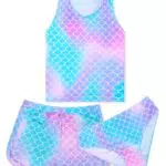 PASHOP Mädchen Bikini Badeanzug Schnell Trocknend für Strand und Wasserpark