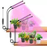 Pflanzenlampe LED Vollspektrum mit Zeitschaltuhr und 3 Farbmodi für Zimmerpflanzen
