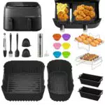 Philips Zubehör für Airfryer 3000 Dual Basket, BPA-frei, Heißluftfritteuse Set