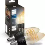 Philips Hue Filament E14 LED Lampe - dimmbar, steuerbar via App, kompatibel mit Alexa