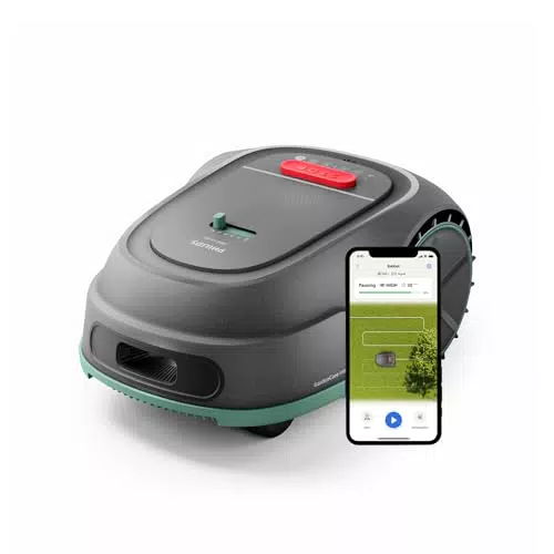 Philips Rasenmähroboter RSL3000/10 - GPS-Kartierung, Intelligentes Mähen, Regensensor